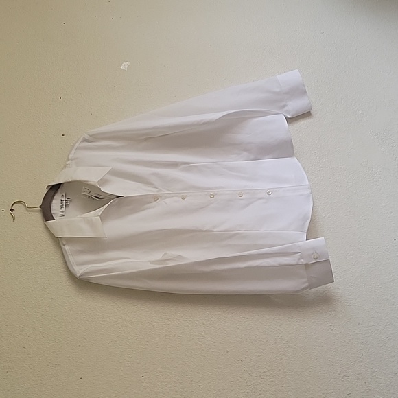 New JONES STUDIO buttons down blouse size 16 color oof white - Picture 2 of 16